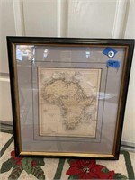 Framed Map of Africa (24")
