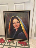 Afghan Woman Original Painting (34")