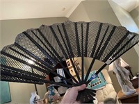 Vintage Bamboo Fan from Singapore