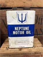 Neptune Motor Oil Gallon Tin