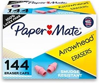 Arrowhead Pink Pearl Cap Erasers, 144 Count