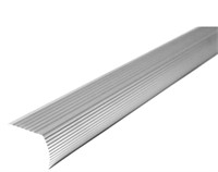 Satin Silver Fluted Stair Edging Transition Strip