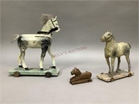 Early German Horse Pull Toys