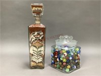 Store Jare with Marbles and Sand Art Jar