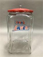 Glass Lance Store Jar