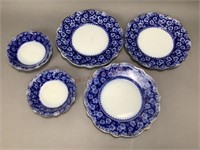 Flow Blue Bowls and Plates
