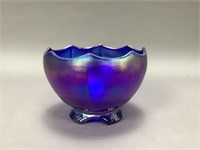 Imperial Glassware Cobalt Blue Carnival Glass