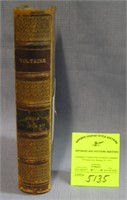 Antique book Century of Louie the 14th by Voltaire