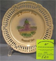 Souvenir dish from Montreal made in Germany