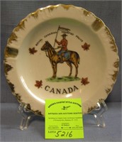 Royal Canadian mounted police souvenir ash tray