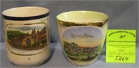 Pair of great early souvenir cups of Germany
