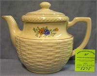 Vintage floral decorated porcelain teapot