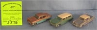Group of three early Matchbox vehicles