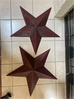 2 tin decorative stars each year, approximately