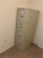 Four-door metal file cabinet