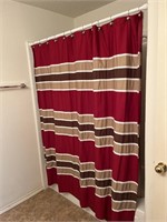 Shower, curtain liner, tension, rod, and Hooks