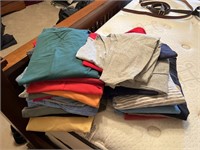 Collection of T-shirts and tank tops mostly size