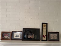 Collection of miscellaneous wall decor