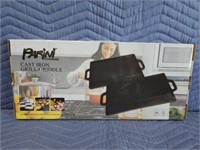 NEW Parini Cookware cast iron grill/griddle,