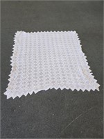 Hand crocheted cotton duvet 70 x 75