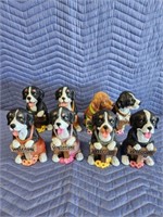 8 decorative WELCOME 8" resin dog figurines