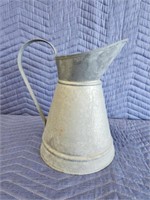 Vintage galvanized 11.75-in watering pitcher
