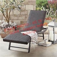Member's Mark Padded Wicker Chaise - Brown