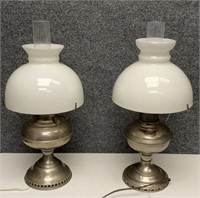 Antique Pair of Aladdin Lamps