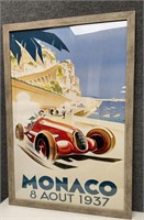 Framed Grand Prix Racing Poster