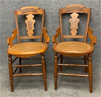 Two Victorian Hip Chairs