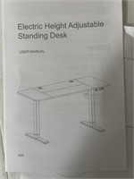 Electric adjustable height standing desk