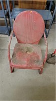 1950S 60S METAL LAWN CHAIR