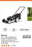 Murray 21 in 140cc Briggs and Stratton Lawn Mower