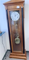 ETHAN ALLEN GRAND FATHER CLOCK W/ WEIGHTS AND