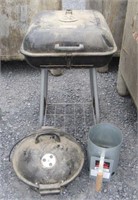 2 Charcoal Grills + Charcoal Chimney