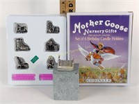 NIB Godinger Mother Goose pewter birthday candle