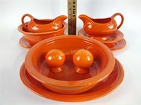 Orange Homer Laughlin Fiesta Ware - serving bowl