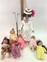 African-American dolls lot-various dolls, Cabbage