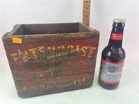 Wooden delivery drink box, oversized, Budweiser