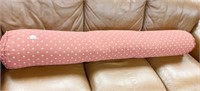 RED AND CREAM BOLSTER