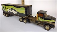 Nylint Golden Eagle metal truck and trailer, very