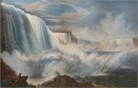 After John Bornet Lithograph Niagara Falls