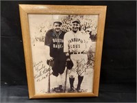 Framed Repro. Print of Babe Ruth & Lou Gehrig