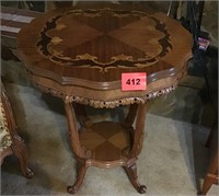Vintage Inlaid Side Table