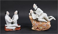 2 Erotic Chinese Porcelain Figures