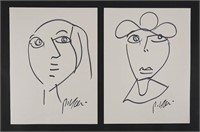 2 Peter Keil Marker on Paper Portraits