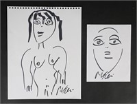 2 Peter Keil Drawings on Paper