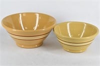 Antique Yelloware Mixing Bowls (set of 2)