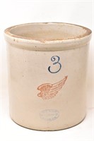 Red Wing 3 Gallon Stoneware Pottery Crock