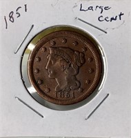1851 US large cent